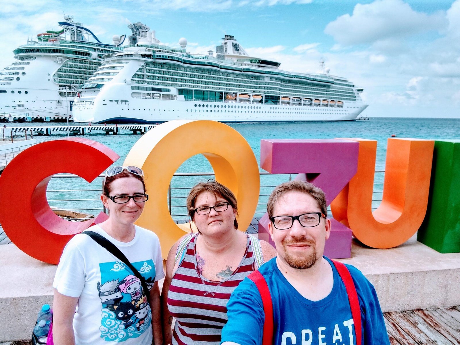 Serenade of the Seas as seen from the Cozumel, Mexico dock