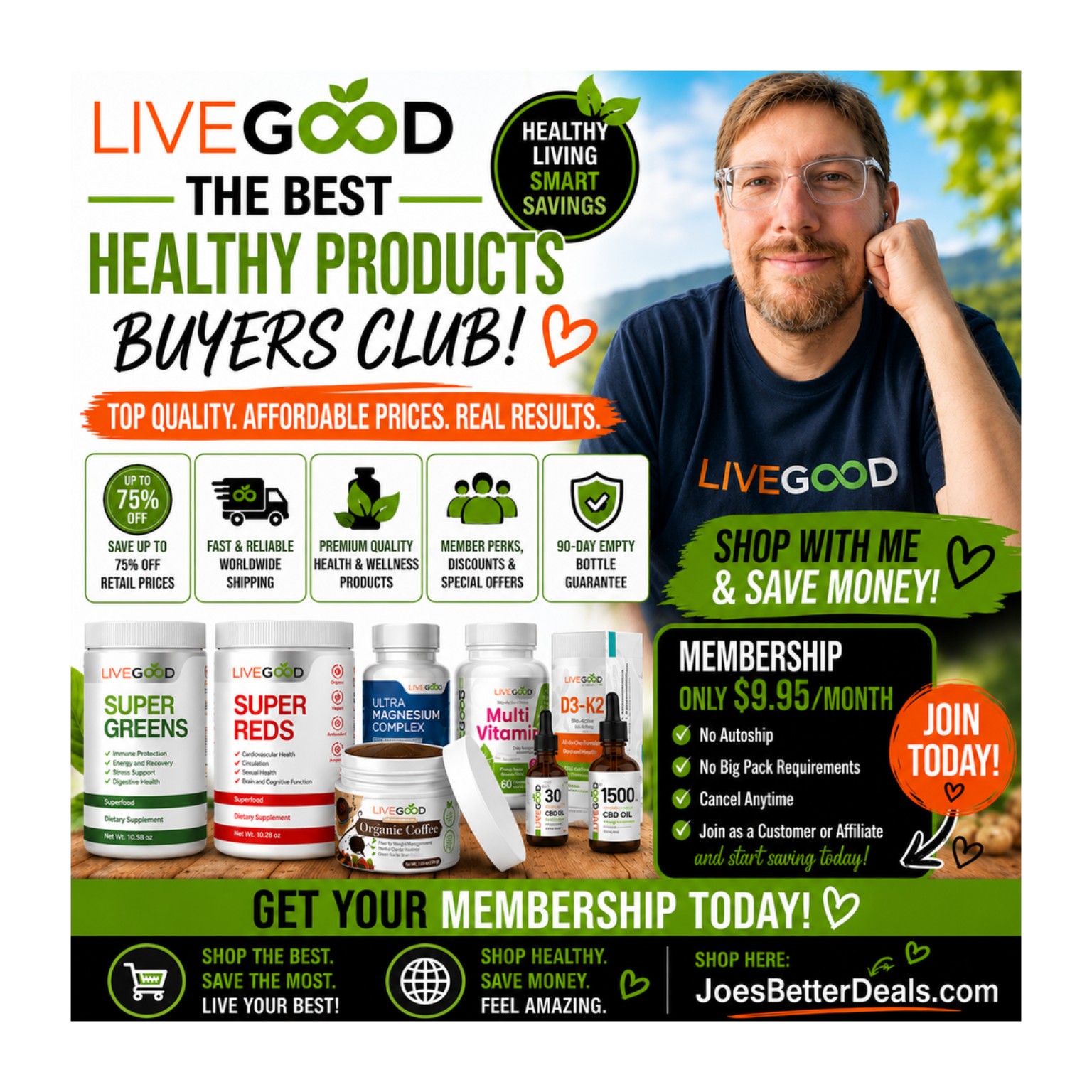 LiveGood affordable health and wellness buyers club